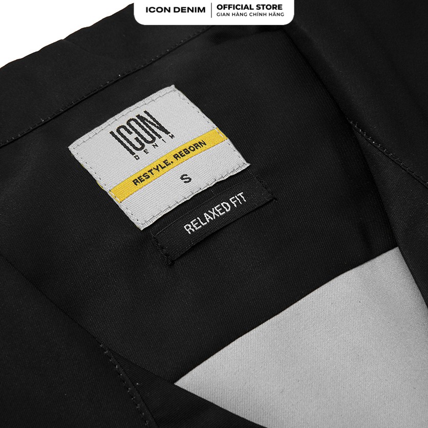 Áo Sơ Mi Nam ICON DENIM Tay Ngắn Cổ Vest Relax Fit Đào Võ Kép Võ | BigBuy360 - bigbuy360.vn