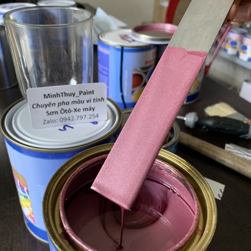 Sơn xe máy Honda Vision màu Hồng MTP309-1K Ultra Motorcycle Colors