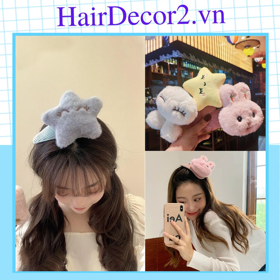 Kẹp tóc hình thú bông cho nữ phong cách tiểu thư cho nữ