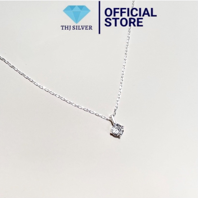 Dây chuyền nữ đá ổ đá nhỏ HOTTREND nhỏ xinh nhẹ nhàng - THJ SLIVER