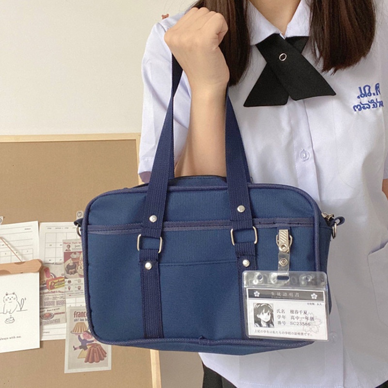 Túi Xách Đeo Vai Đồng Phục Học Sinh Trung Học Unisex