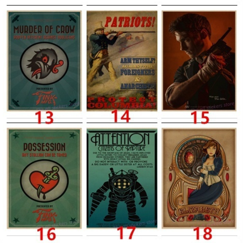 Poster Game Bioshock Dán Tường Trang Trí Không Có Khung