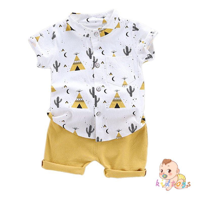 Set Áo Thun Tay Ngắn &amp; Quần Short Cho Bé