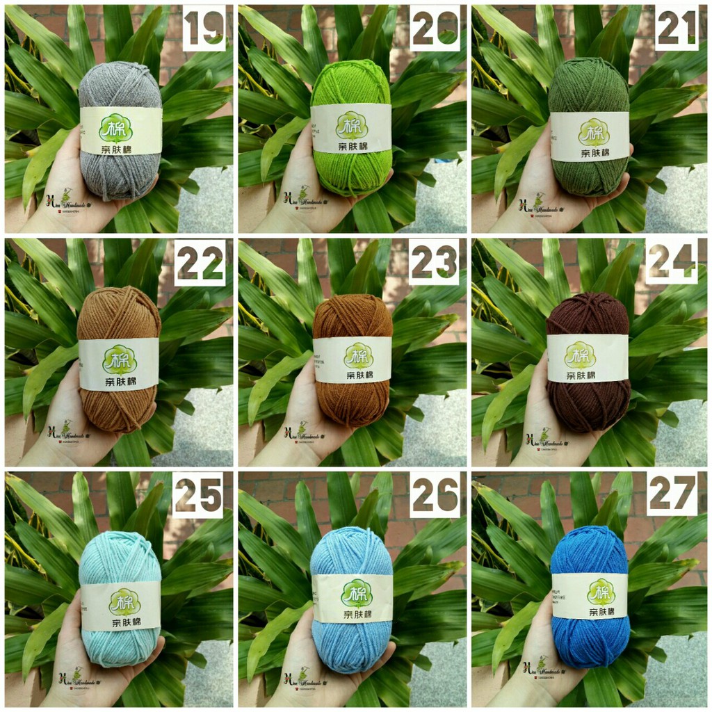Len cotton bông sữa (Bảng màu 2)