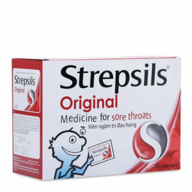 kẹo ngậm strepsil vỉ 2 viên