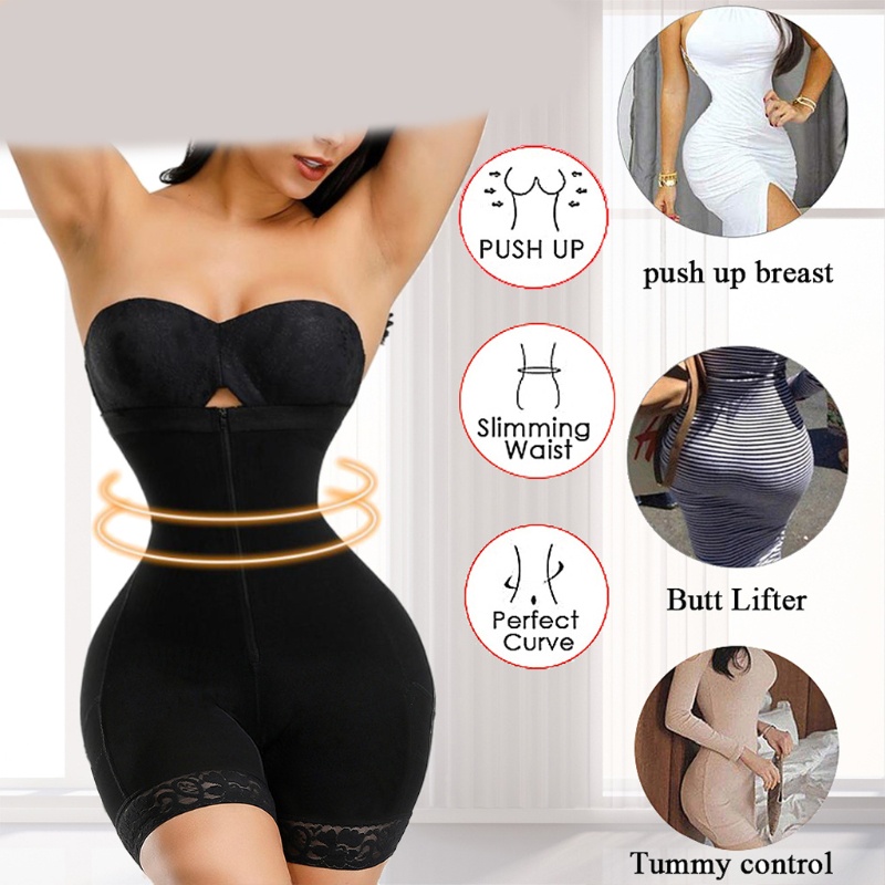 Quần Lót Định Hình Nâng Mông Không Đường May Phối Khóa Kéo Dành Cho Nữ