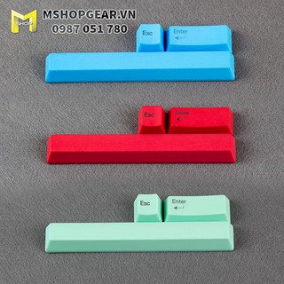 Set keycap thick pbt ESC - Enter - Spacebar 3 màu Đỏ - Xanh dương - Xanh bạc hà oem profile