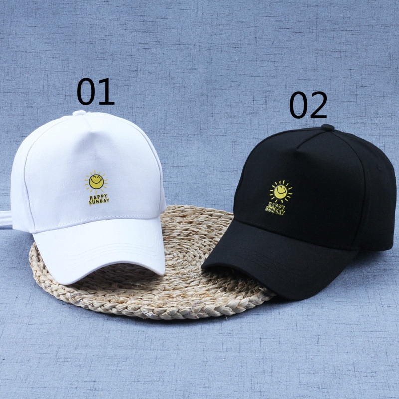 Mũ Lưỡi Trai LINJW Thêu Chữ Và Hình Phong Cách Hàn Thời Trang Cho Nam Và Nữ