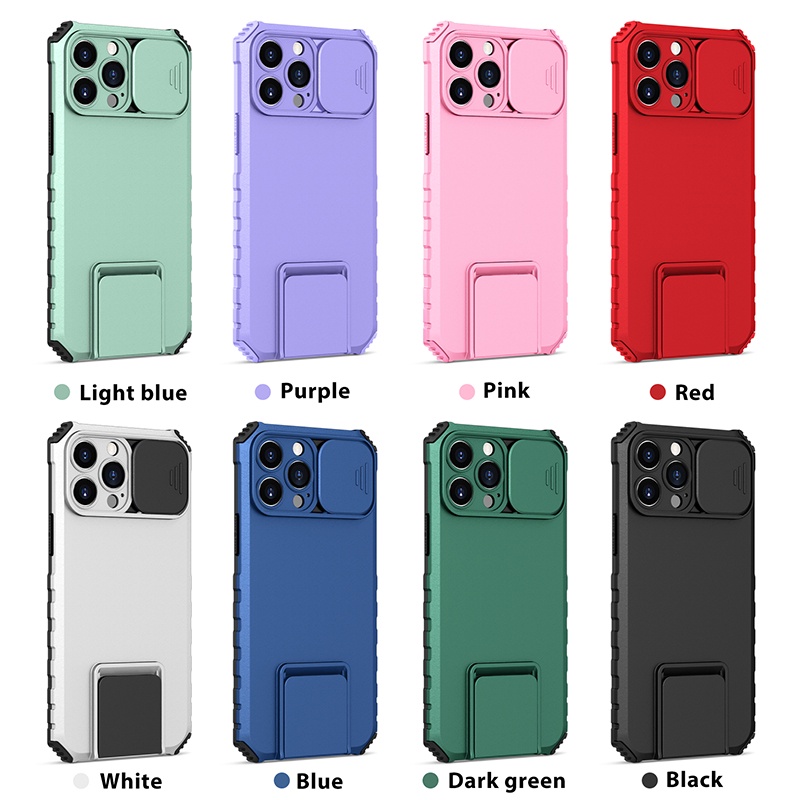 Ốp Điện Thoại Chống Sốc Có Ngăn Đựng Thẻ Cho iPhone 12 11 Pro X XR XS Max