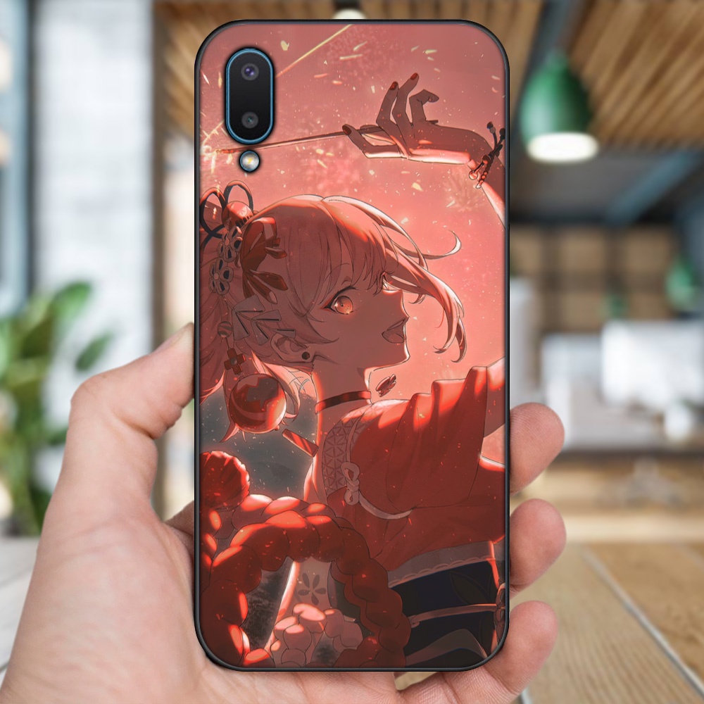 Ốp lưng Samsung A02 viền đen in hình Yoimiya Genshin Impact