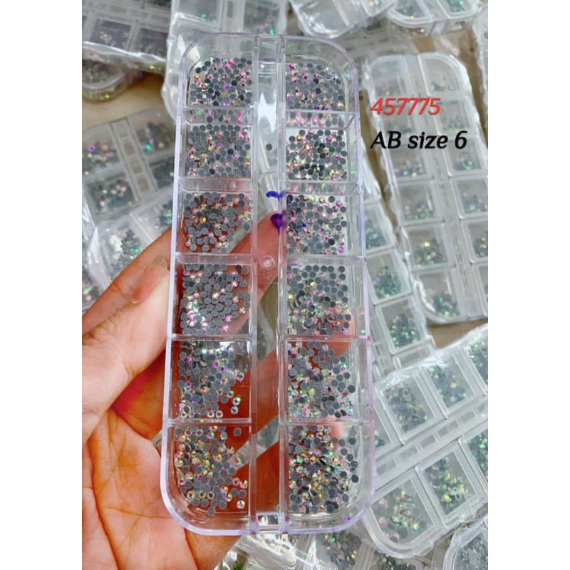 Đá trắng chân lưới yhb trang tri móng tay chân