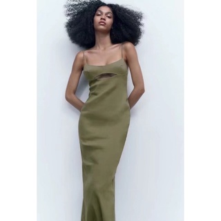Đầm Linen Thiết Kế Xẻ Tà Phong Cách Châu Âu Thời Trang Xuân Hè Mới 2022 HJH6979