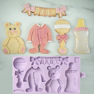 Khuôn silicone làm bánh quy / sô cô la / kẹo mút
