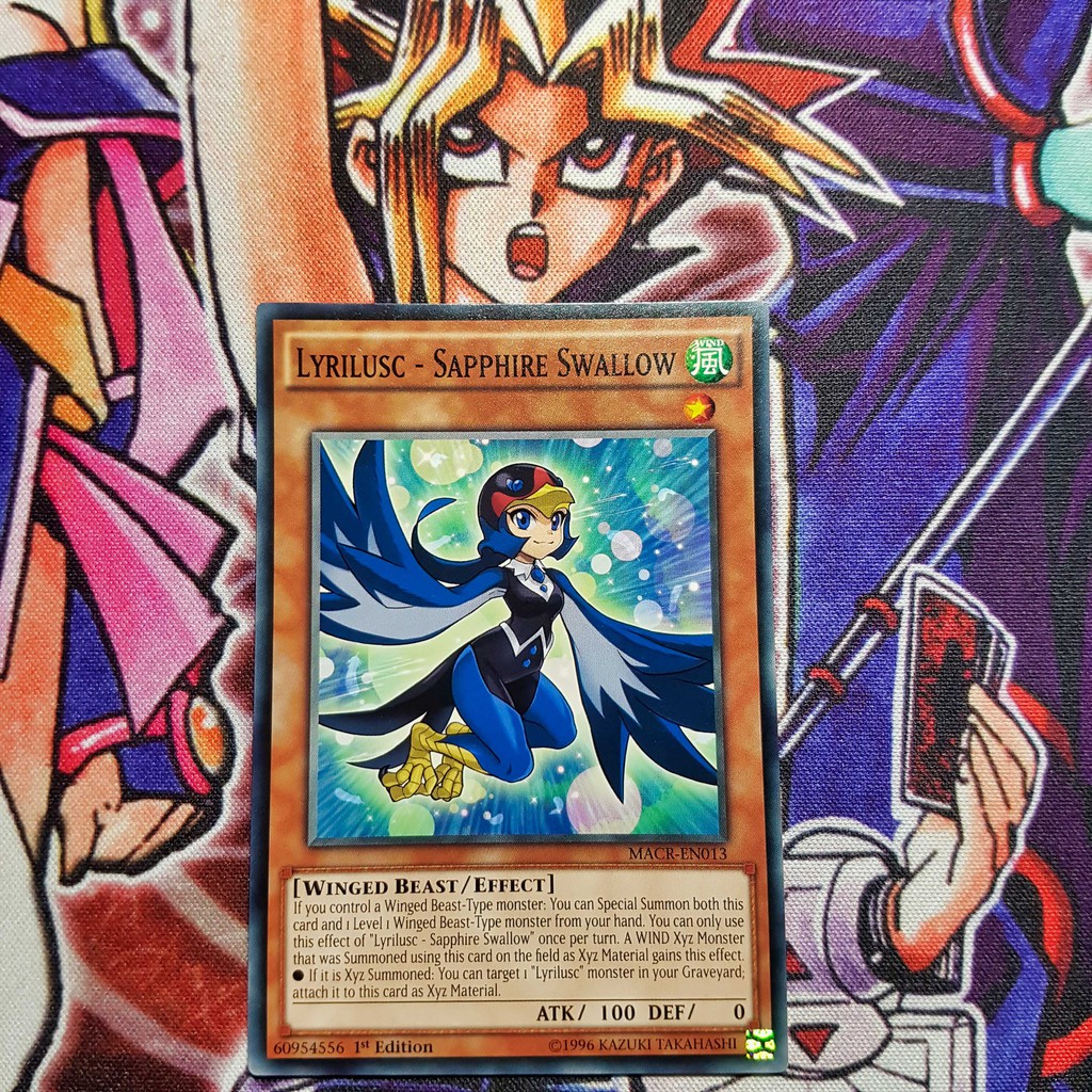Thẻ bài Yugioh chính hãng | Lyrilusc - Sapphire Swallow | MACR Common.