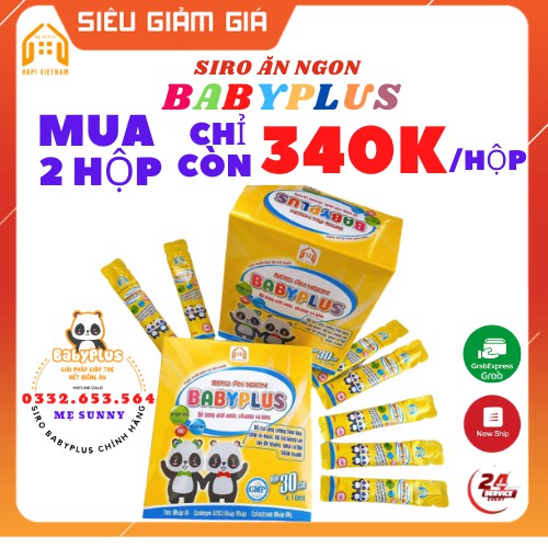 [CHÍNH HÃNG] SIRO ĂN NGON BABYPLUS (BABY PLUS) GIÚP BÉ ĂN NGON MIỆNG VÀ TĂNG CÂN TỐT