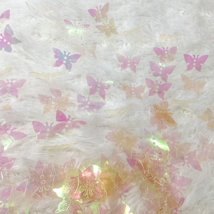 Kim sa hình bươm bướm lấp lánh kết áo trang trí thủ công dễ thương