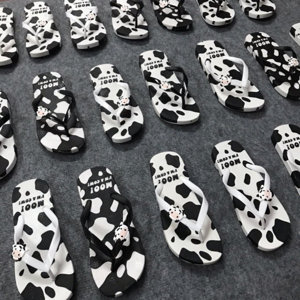 Dép lê, dép kẹp siêu nhẹ hình bò sữa cao cấp cho nữ- siêu nhẹ