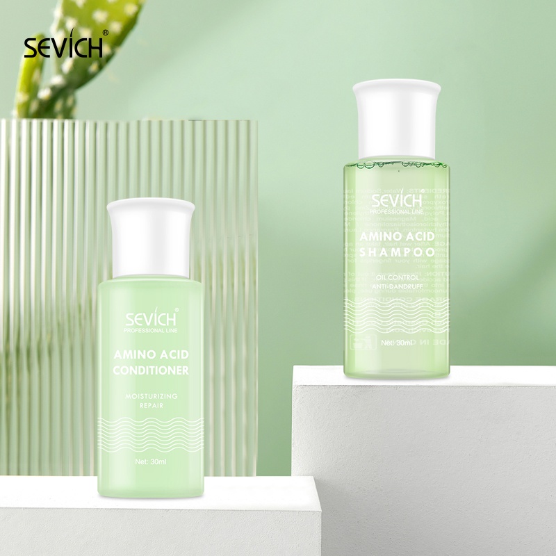 Combo Gội 30ml, Xả 30ml Dầu gội Sevich Chuyên nghiệp chuẩn Salon cho tóc chắc sạch, khỏe, mềm mượt,Dễ dàng mang theo