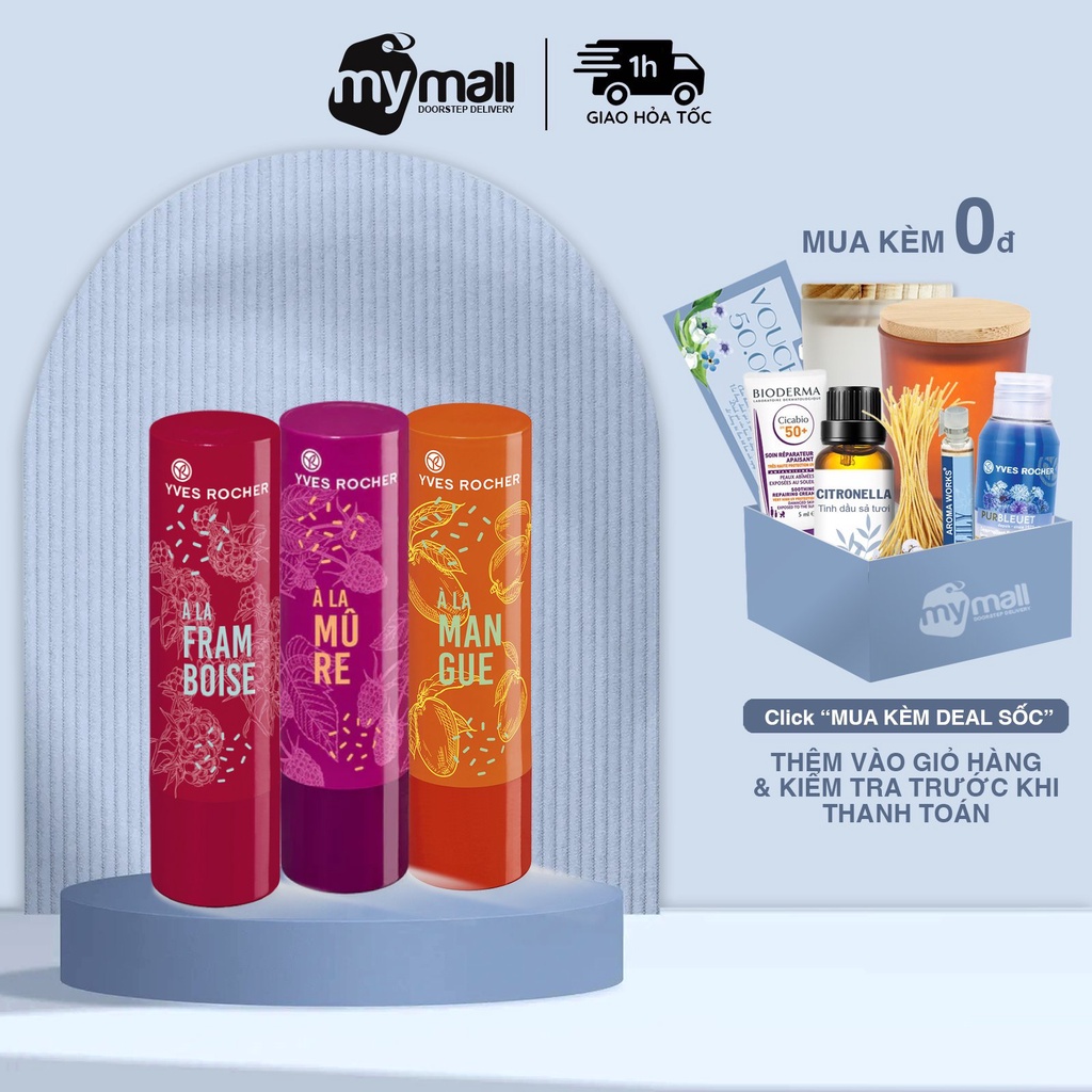 Son Dưỡng Môi Yves Rocher Lip Balm 4.8g