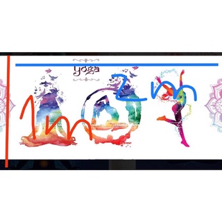 Tranh yoga dán tường 3d