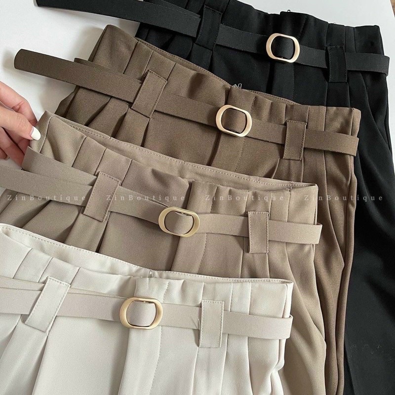 Quần tây Baggy công sở Cạp liền . Chất Ruby siêu đẹp, Hàng Quảng Châu Cao cấp