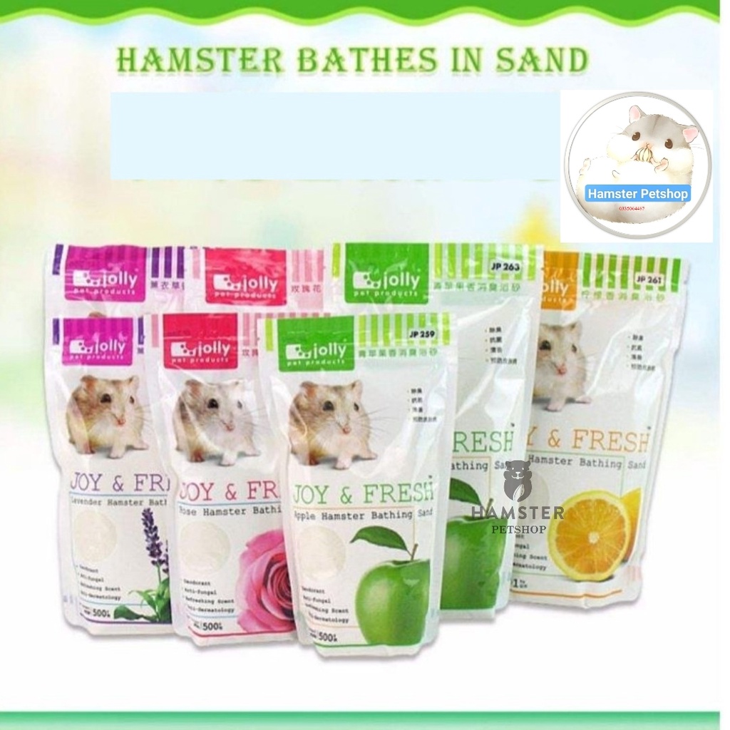 [Mã PET50K giảm Giảm 10% - Tối đa 50K đơn từ 250K] Cát tắm jolly cho Hamster, thỏ , bọ , sóc 500g