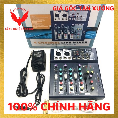 [Mã 44ELSALE2 giảm 7% đơn 300K] Bàn Mixer Yamaha F4 bluetooth, thiết bị Livestream, hát karaoke, âm thanh cao cấp