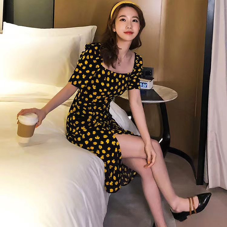 đầm đen đầm bigsize nữ đầm tay phồng đầm midi váy xẻ tà váy hoa nhí vintage váy đi chơi đầm đi tiệc váy tiểu thư sang chảnh đầm hở lưng