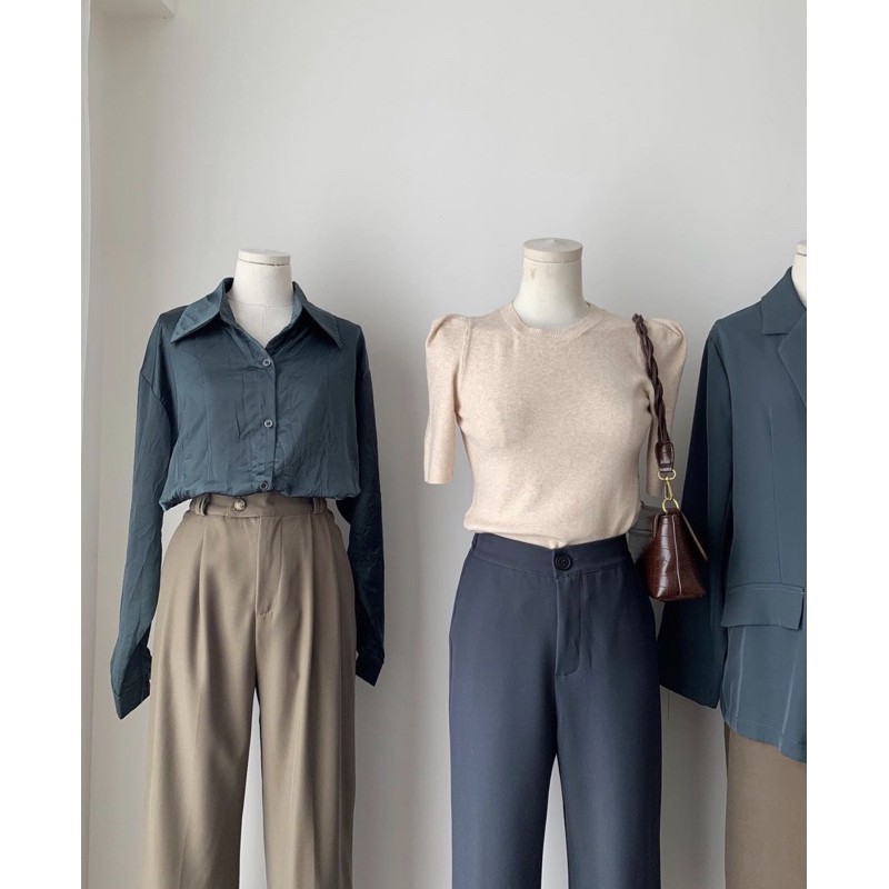 1016 SƠ MI CHẤT LỤA SATIN TRƠN
