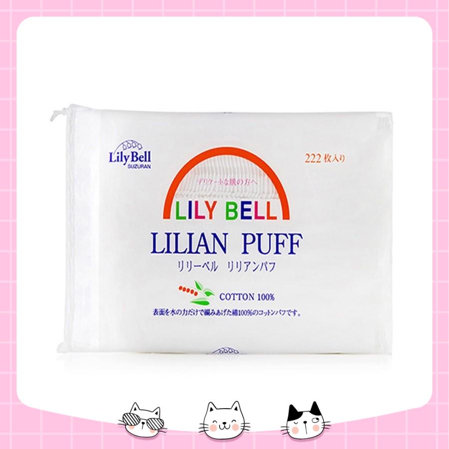Bông Tẩy Trang Lily Bell Lilian Puff 222 Miếng Nhật Bản