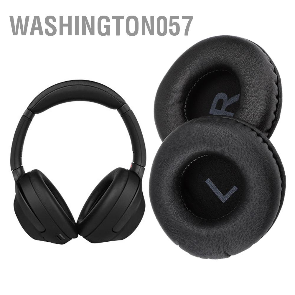 Washington057 2pcs 80mm Universal Replacement Ear Pad Cushion with L R Mark for Earphone Headset