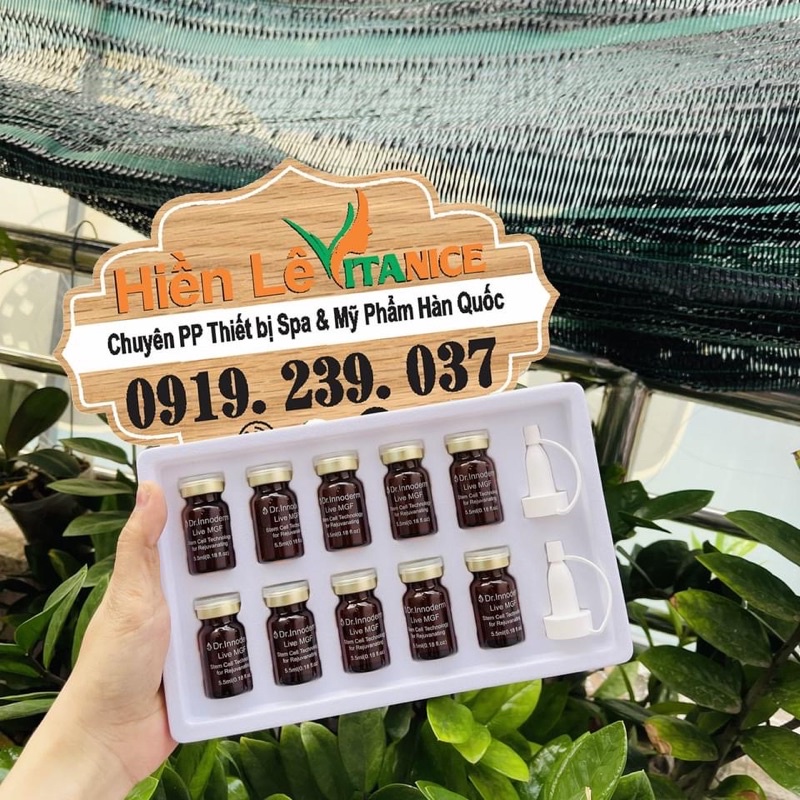 Tế bào gốc sẹo rỗ Dr innoderm Live Multi Growth Factor (hộp 10 lọ)