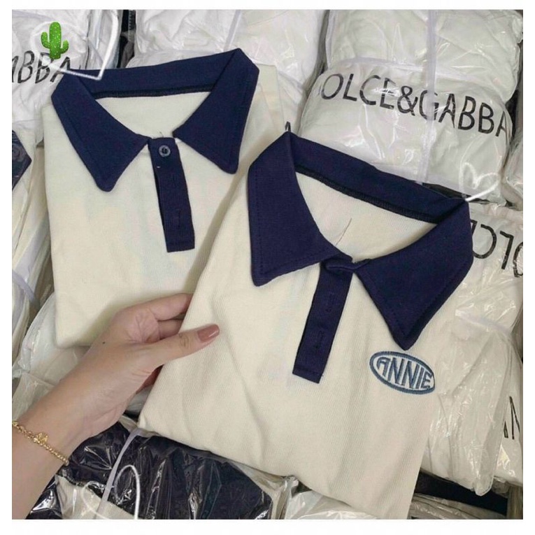 Đầm polo xinh xắn màu be