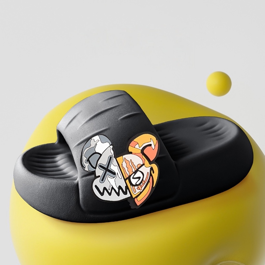 Dép lê, dép bánh mì cho nữ trend 2022 siêu mềm đính hình một bên siêu hot