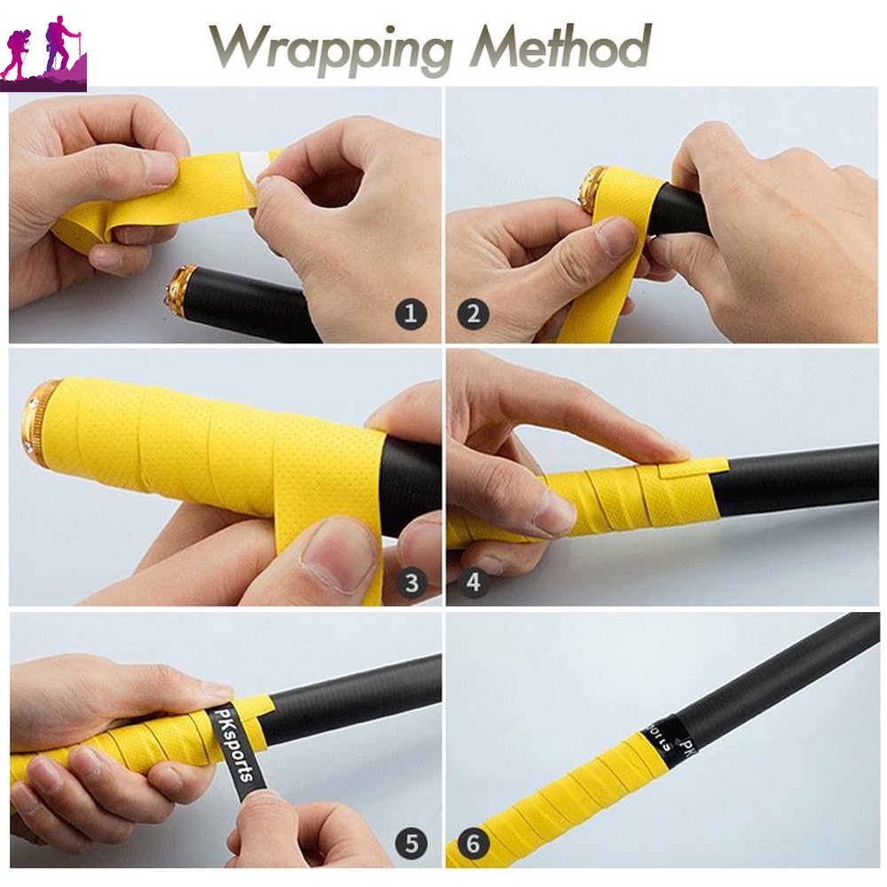 1 Cuộn Dây Quấn Tay Cầm Vợt Cầu Lông/Tennis Hút Mồ Hôi Chống Trượt 50%off