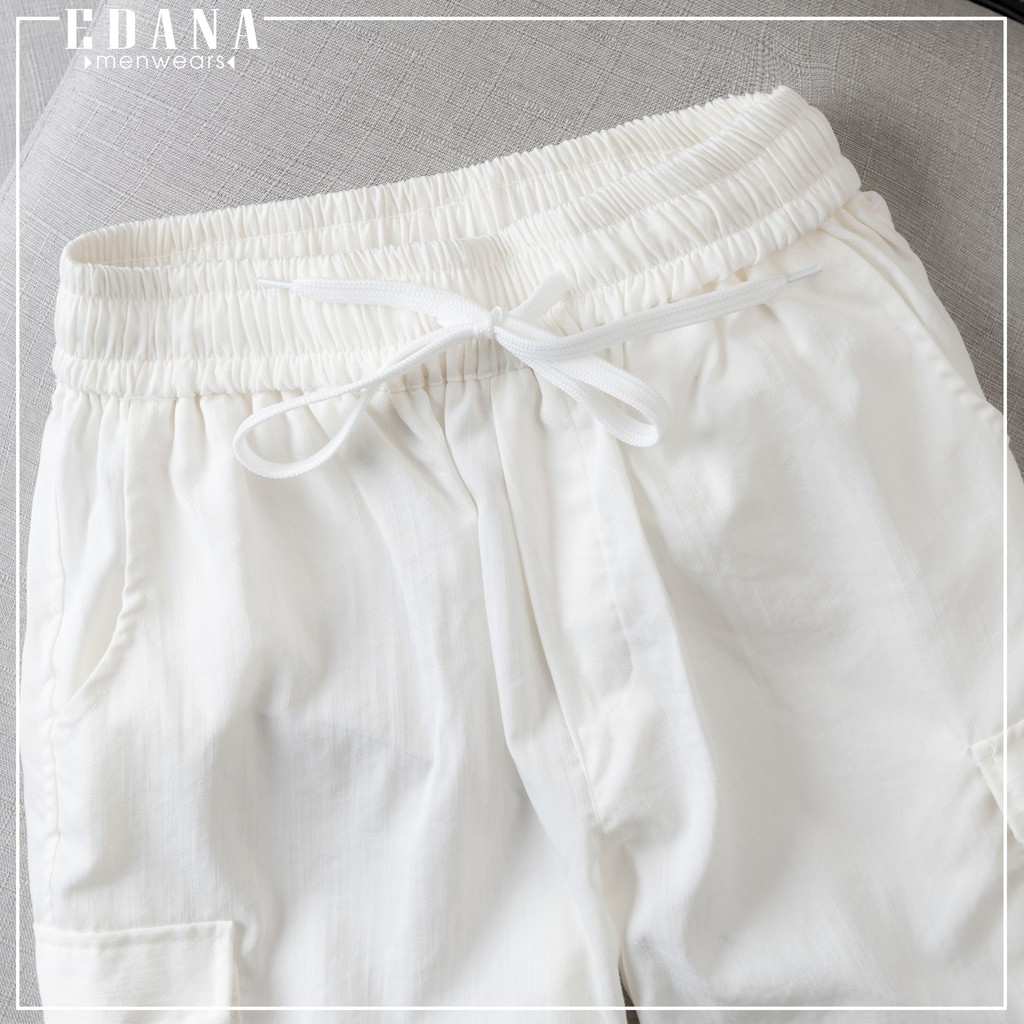 Quần đùi nam Edana Menswear túi hộp vải đũi đẹp cao cấp ,không nhăn , không xù cho người 45 - 78kg | BigBuy360 - bigbuy360.vn