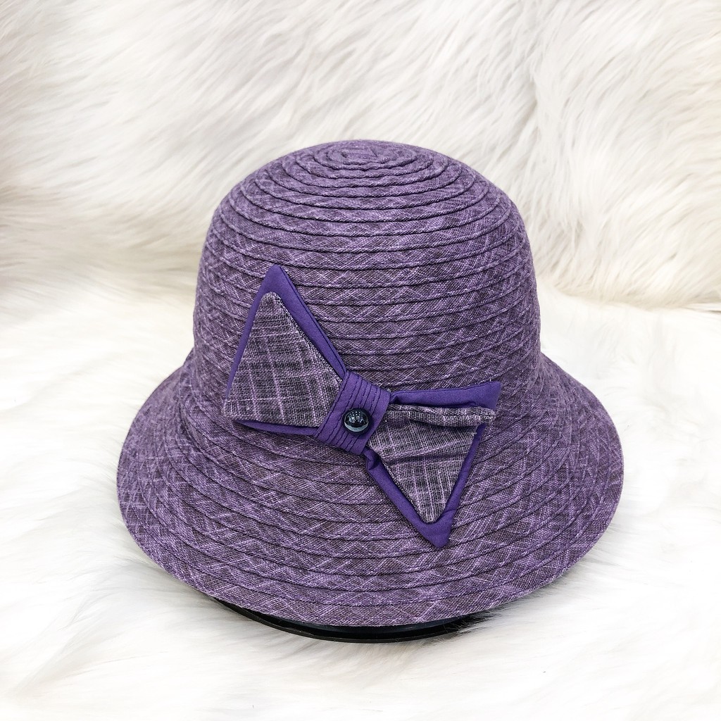 Nón Vành Rộng Cụp màu Linen Cao Cấp Duy Ngọc, nón chuẩn form cho người đội, chất liệu dày dặn, thời trang (0682)