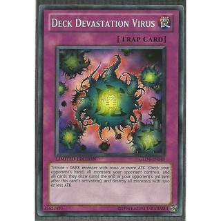 Lá bài thẻ bài Yugioh GLD4-EN049 Deck Devastation Virus