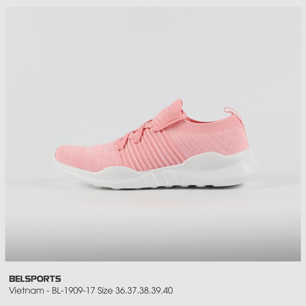 [Mã FASHIONMALLT4 giảm 15% đơn 150k] Giày Sneakers Nữ BELSPORTS 190917 ( Pink)