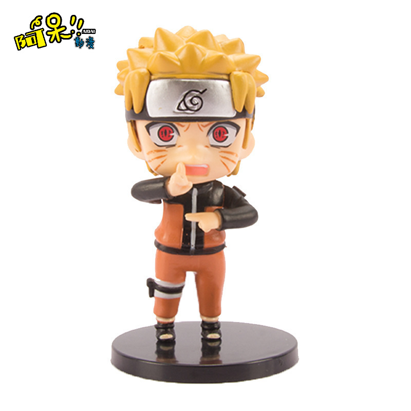 Set 6 Mô Hình Nhân Vật Trong Phim Hoạt Hình Naruto Thẻ