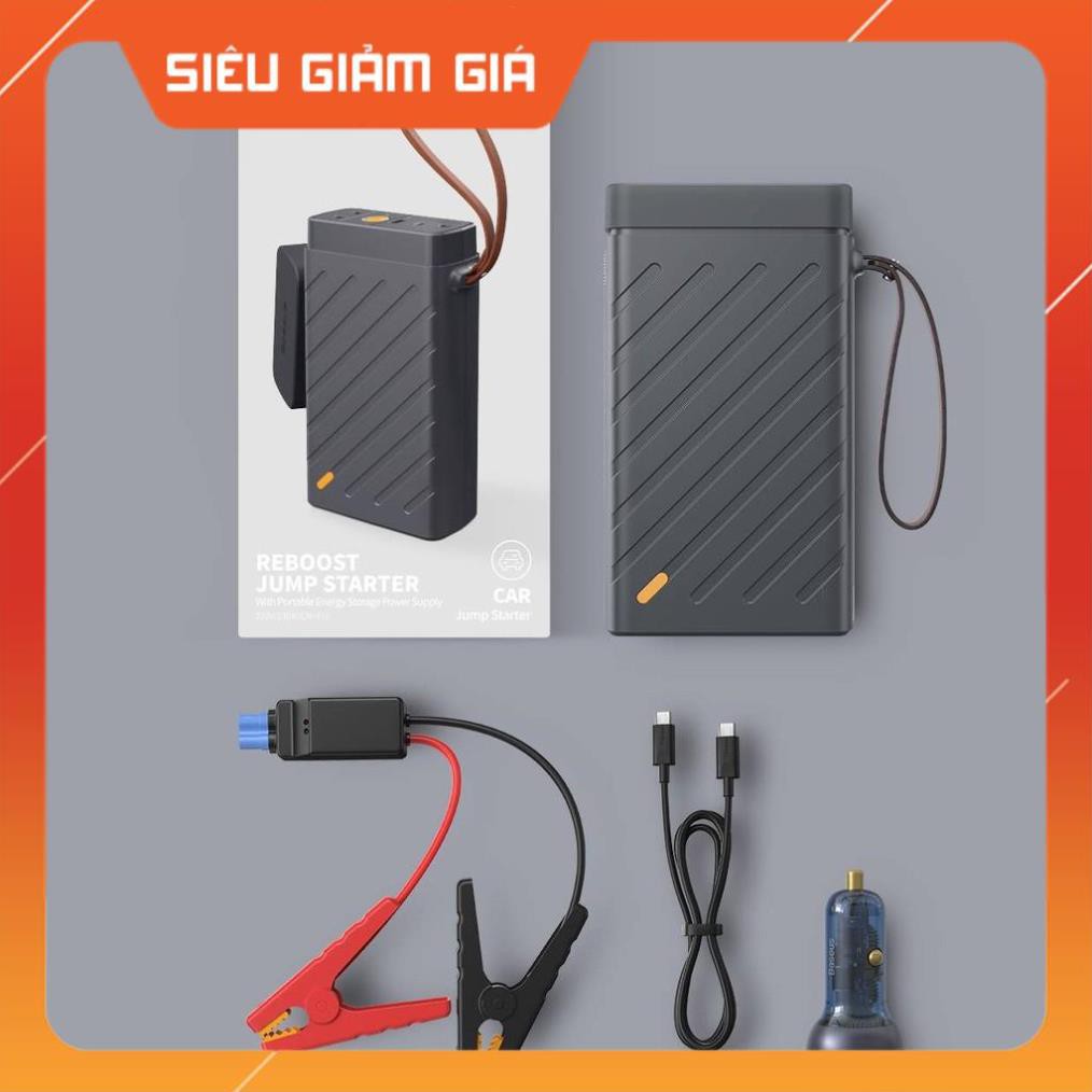 Bộ kích nguồn đa năng Baseus Reboost Jump Starter 1600A kiêm pin sạc dự phòng sạc nhanh 65W PD Type-C / USB
