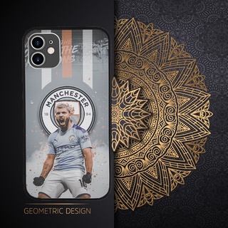 Ốp lưng cậu thủ Kun Aguero hét vang logo mancity siêu đẹp cho Iphone 6 7 8 Plus 11 12 13 mini Pro Max X Xr  FOO20210051