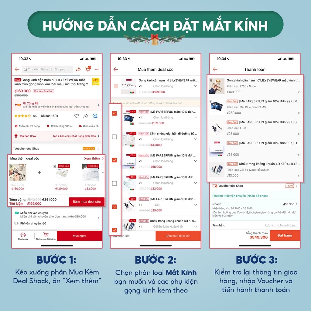 Kính gọng vuông nam nữ LILYEYEWEAR chất liệu nhựa thanh mảnh nhẹ nhàng thời trang 2069