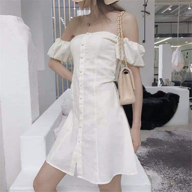 💕ĐẦM 8 MẢNH NÚT BỌC💕