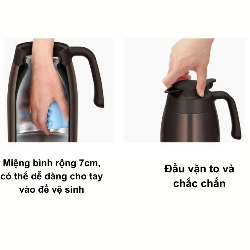 [NHIỀU MÀU] Bình nước dã ngoại Thermos 1.5L