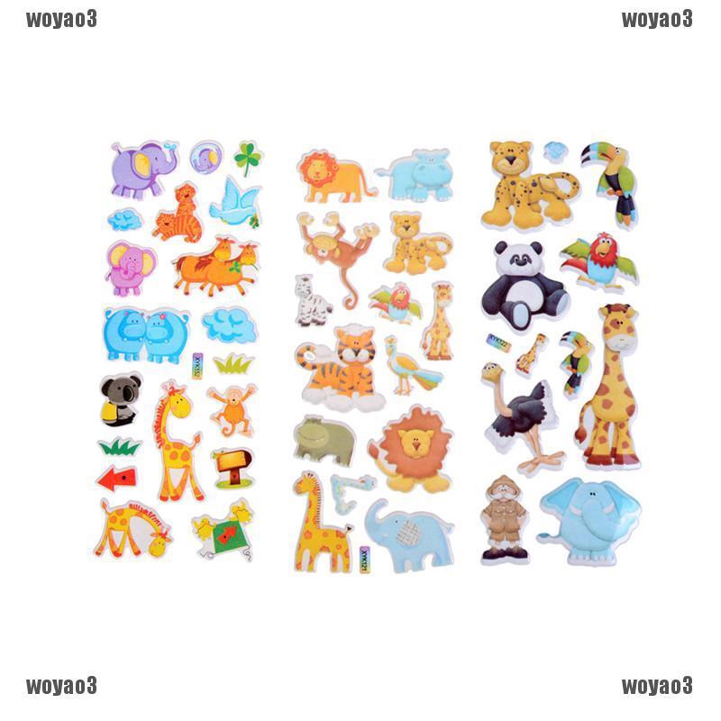 Miếng Dán Trang Trí Hình Động Vật 3D Độc Đáo