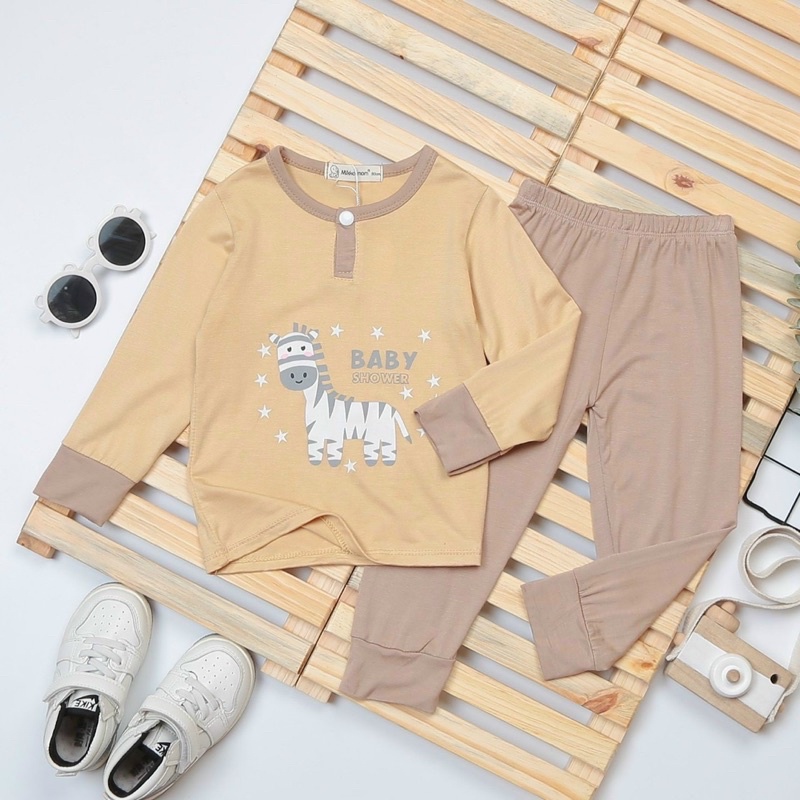 Bộ dài tay Minkymom thun lạnh chuẩn loại 1