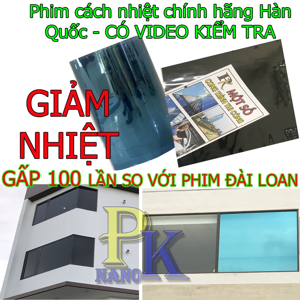 [Siêu mát]Phim cách nhiệt Hàn QuốcNanopk
