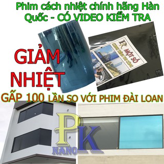 [Siêu mát]Phim cách nhiệt Hàn QuốcNanopk