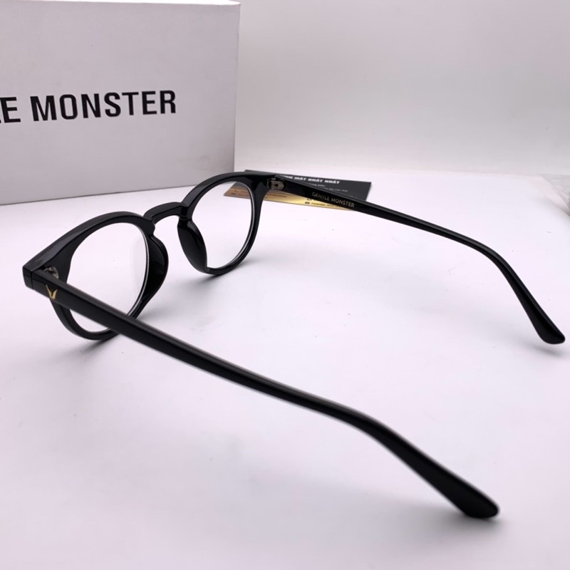 Gọng kính giả cận GM Milan dáng tròn bản lề hợp kim chữ khắc chìm | BigBuy360 - bigbuy360.vn